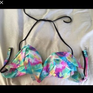 VS Pink push up flounce bikini top